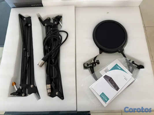 instrumentos musicales - Kit de podcast Movo PodKit2A para 2 personas + 2 a 3