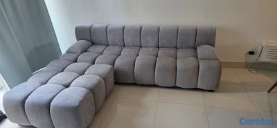 juego de mueble con ottomano