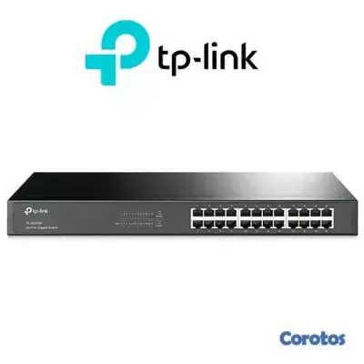 accesorios para electronica - SWITCH ,TL-SG102424 PUERTOS TP-LINK , NO ADMINISTRABLE/RACK, 24 PUERTOS GIGABIT  2