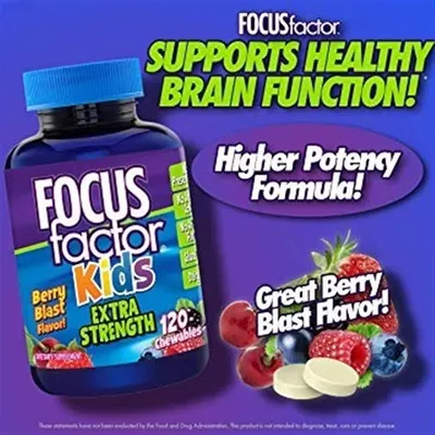 Salud y Equipamiento Médico - Focus Factor Kids Super Fuerte Vitaminas Para La Memoria 120 4