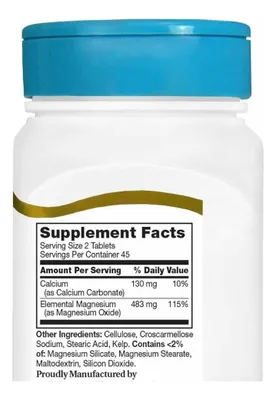 Salud y Equipamiento Médico - Mgo 400 Mg Oxido Magnesio 90 Tb - - Unidad A $1699 2