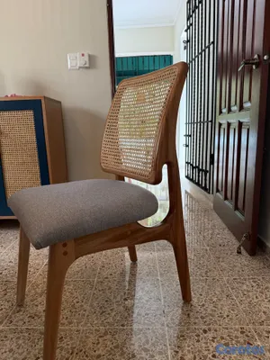 muebles y colchones - 2 Hermosas sillas de madera y pajilla (NUEVAS) 3