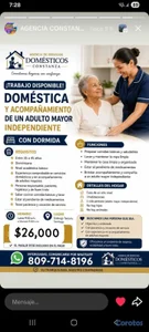 AGENCIA SOLICITA DOMÉSTICAS COMPLETAS CON EXPERIEN