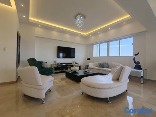 apartamentos - Anacaona  Amueblado en con vista la mar de tres hab con balcón  2