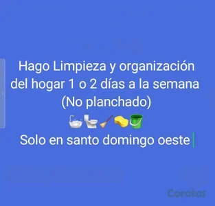 busco trabajo de limpieza por dia