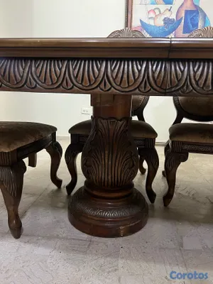 muebles y colchones - Comedor de madera importada con 8 sillas – RD$55,000 13
