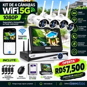 camaras y audio - kit de cámaras más disco duro 500GB 
