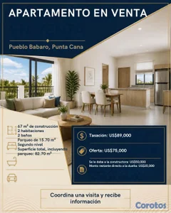 oferta vendo Apartamento en punta cana