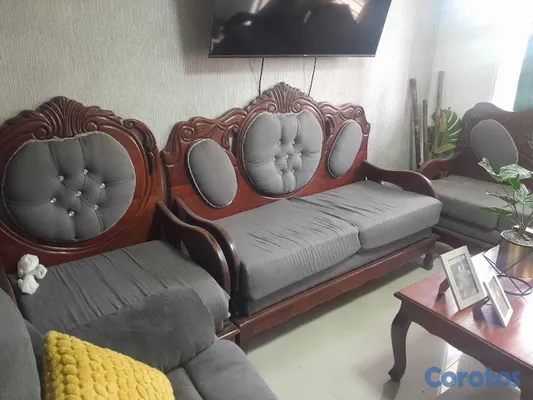 muebles y colchones - juego de sala de caoba muebles  2