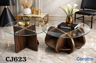Mesa redonda de 2 pares para muebles 