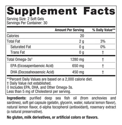 Salud y Equipamiento Médico - Omega 3 1280mg 60 Geles Nordic 2