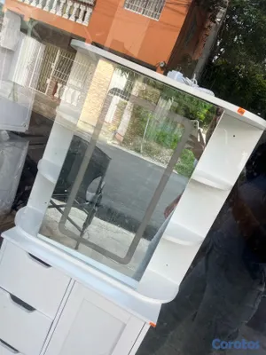 decoración y accesorios - Gabinete de baño con su espejo de luces led 2