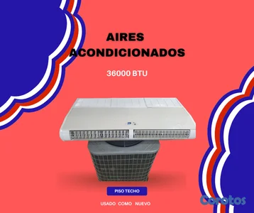🔴Aire Acondicionado 36000BTU PISOTECHO 