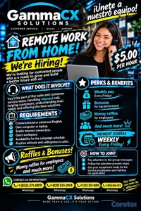 ¡Trabajo Remoto! Call Center Bilingüe 