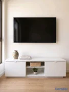 muebles y colchones - Mueble de TV IKEA en blanco 170cm 2 puertas