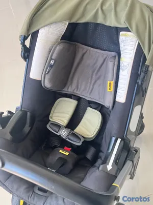 coches y sillas - Coche Doona con base y almohadas de recién nacido 5
