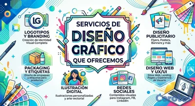 CREAMOS TODOS ESTOS SERVICIOS DE DISEÑO GRAFICO SI