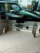 muebles y colchones - Vendo mesa con tope de cristal 