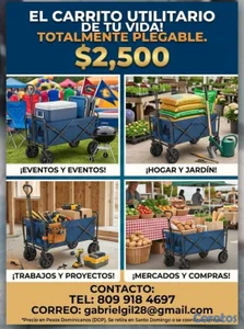 Carrito multiuso plegable
