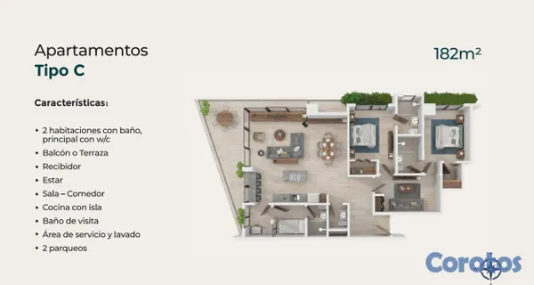 apartamentos - Apartamentos de lujo en Los Cacicazgos, Santo Domingo 6