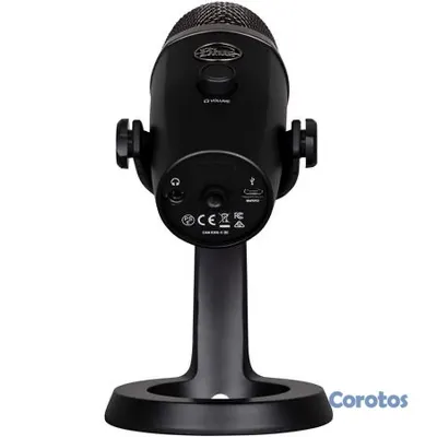 camaras y audio - Micrófono Blue Yeti USB Blackout – Excelente estado 3