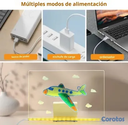 juguetes -  Pizarra Mágica Led 
 6