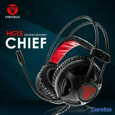 camaras y audio - AUDIFONO CON MICROFONO FANTECH HG13 PARA GRANDES JUGADORES CON LUZ  2