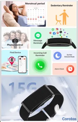 camaras y audio - Smart Health Wristband for Women & Men - IP68 Waterproof  2