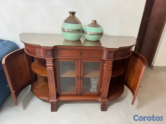 muebles y colchones - cómoda en Caoba  2