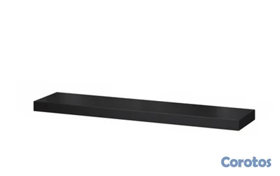 ESTANTE TRAMO tipo LACK de pared color marron oscuro comprado en Ikea