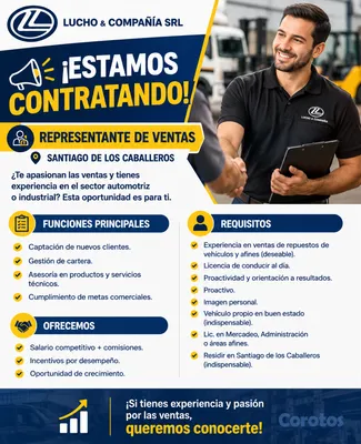 empleos disponibles - Representante de Ventas 2
