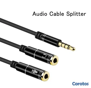 CABLE DIVISOR DE AUDIO + MICROFONO 10662