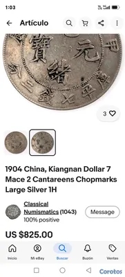 hobby y coleccion - Monedas CHINAS DE LA  Plata de la DINASTÍA del 1800 hacia Riba 14