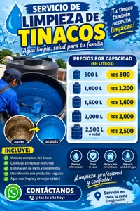 limpieza de tinacos a domicilio 