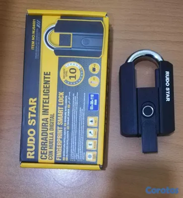 decoración y accesorios - Candado Inteligente con Huella Digital y Bluetooth 6