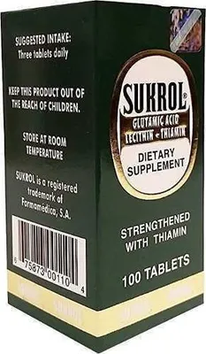Salud y Equipamiento Médico - Sukrol Dietary Supplement 100 Tabs Fortalecido Con Tiamina 2