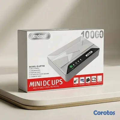 otros electronicos - Mini UPS Andowl Q-UP700 12000mAh para Router y Cám 2