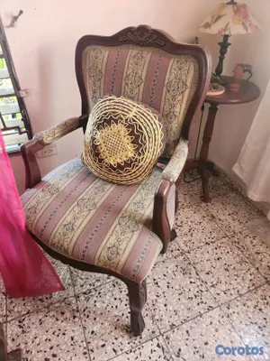muebles y colchones - Se vende juego de Sala completo en Caoba 4