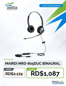 Headset Mairdi MRD-805DUC BINAURAL 