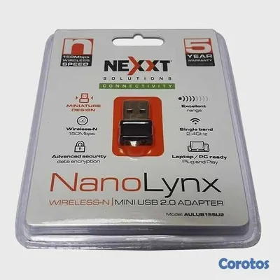 accesorios para electronica - ADAPTADOR DE RED USB WIFI NEXXT NANOLYNX, 2.4GHZ/150MBPS, 802.11B/G/N 2