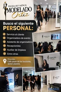 Escuela & Agencia de Modelaje Busca Personal