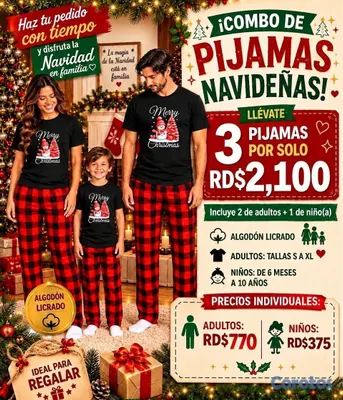 ropa para mujer - Pijamas Navideñas  2