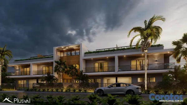 casas - Casa Tipo Townhouse de 2 Habitaciones en Zona Céntrica de PuntaCana 6