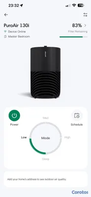 electrodomesticos - Purificador de Aire Puro Air - Filtro al 83% (Como 5