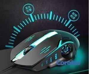 computadoras y laptops - Mouse Gamer RGB VF52 USB con Iluminación LED Multi 2