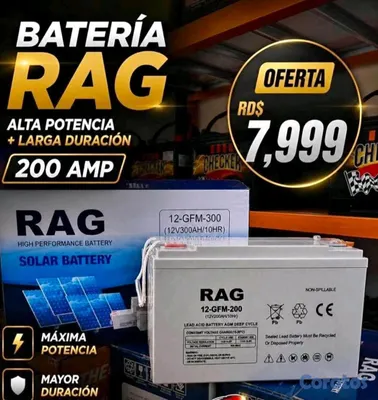 plantas e inversores - Baterías Rag 200amp de gelatina. 3