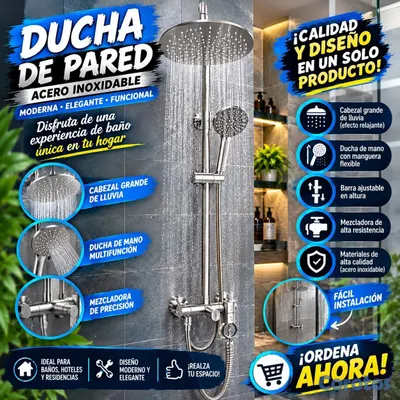 herramientas, jardines y exterior - ducha superficial de pared  2