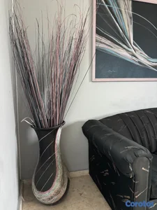 Florero decorativo de cerámica artesanal