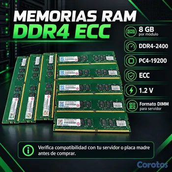 accesorios para electronica - memorias para servidores DDR4 8GB 