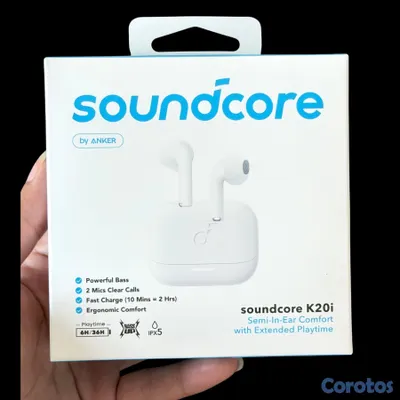 accesorios para electronica - Audifonos Inalambricos Anker Soundcore K20i Blanco Bluetooth Auriculares 2